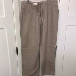 Christopher & Banks Tan Chinos Comfortable Fit Springtime, summer vacation cool